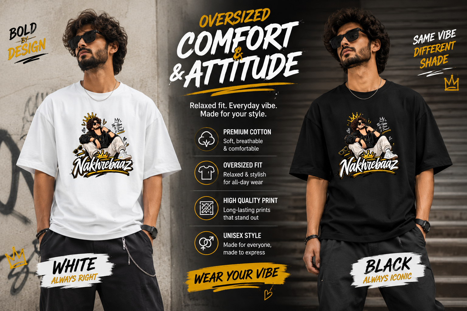 Nakhrebaaz Standard Crew T-Shirt
