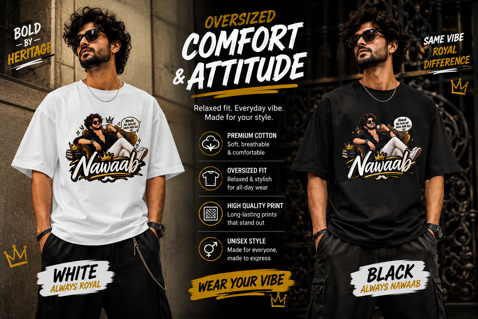 Nawaab Standard Crew T-Shirt