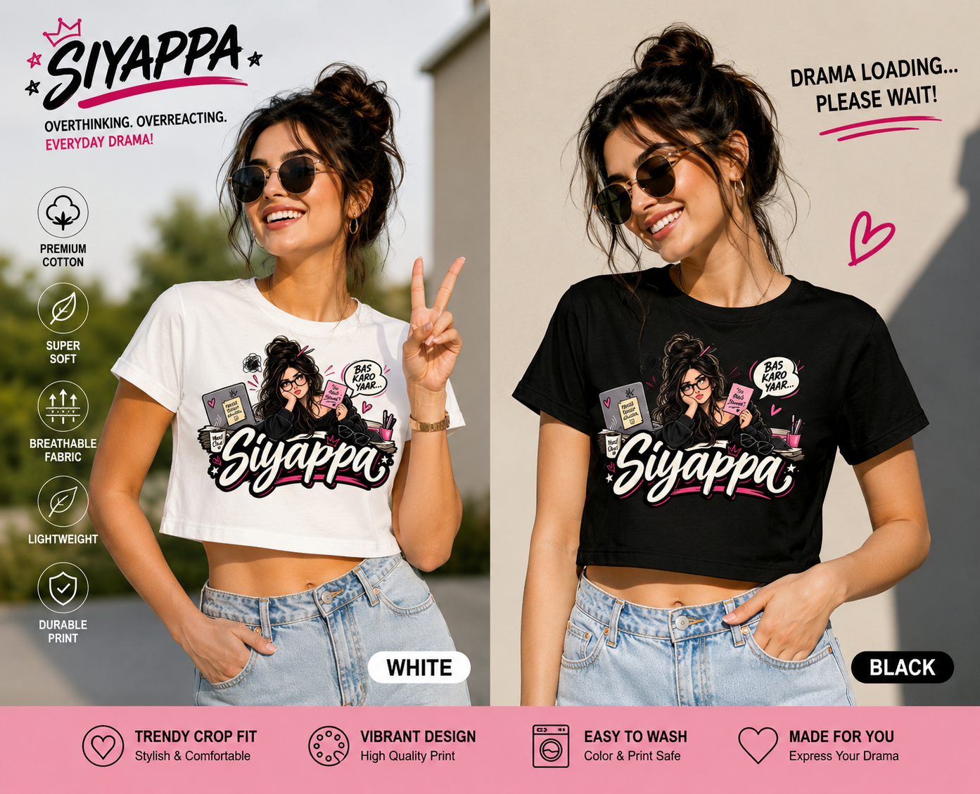 Siyappa Baby Tee
